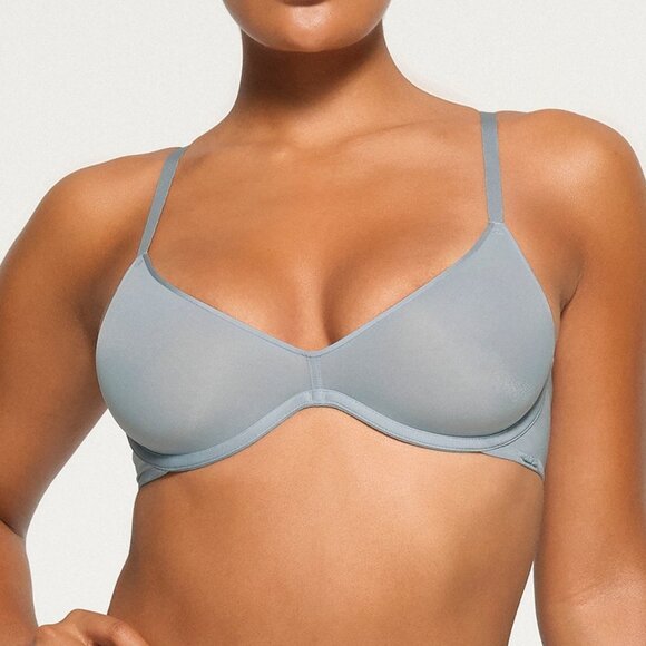Skims Womens 42C Blue Weightless Scoop Bra - Picture 1 of 7